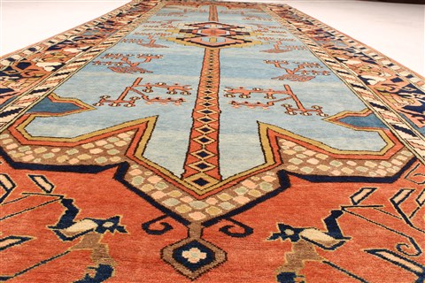 Karajeh Purple Hand Knotted 75 X 188 Area Rug 250-29291 Image 2