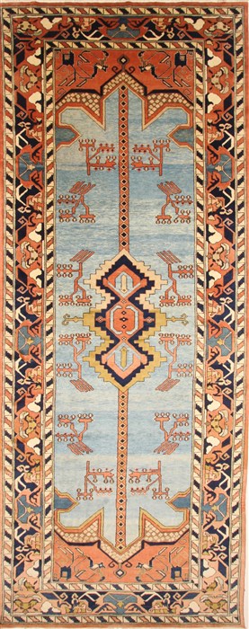 Karajeh Purple Hand Knotted 75 X 188 Area Rug 250-29291 Image 0