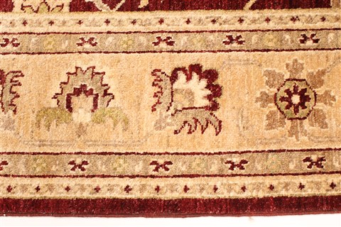 Pak-Persian Beige Runner Hand Knotted 60 X 260 Area Rug 250-29292 Image 8