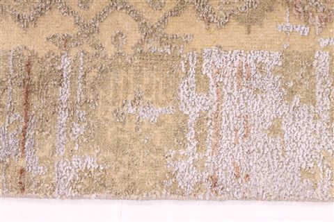 Indo-Nepal Grey Hand Knotted 910 X 1310 Area Rug 254-29294 Image 4