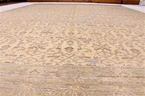 Indo-Nepal Grey Hand Knotted 910 X 1310 Area Rug 254-29294 Image 6