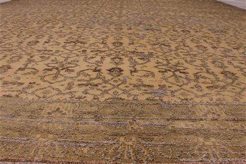 Indo-Nepal Grey Hand Knotted 910 X 1310 Area Rug 254-29294 Image 7