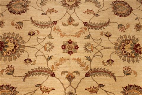Oushak Beige Hand Knotted 911 X 1311 Area Rug 254-29298 Image 8