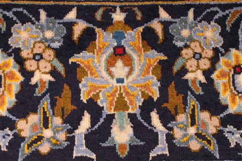 Kashan Beige Hand Knotted 90 X 131 Area Rug 254-29299 Image 5