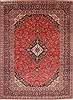 Kashan Red Hand Knotted 97 X 130  Area Rug 254-29300 Thumb 0