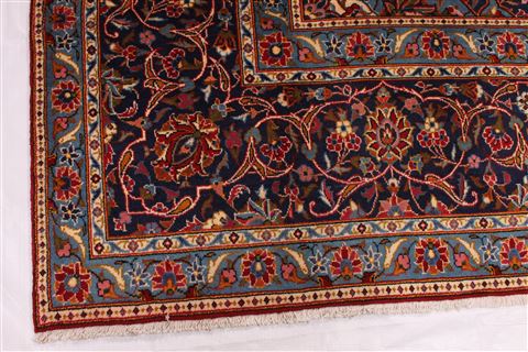 Kashan Red Hand Knotted 910 X 139 Area Rug 254-29301 Image 7