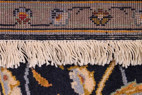 Kashan Beige Hand Knotted 102 X 135 Area Rug 254-29302 Image 2
