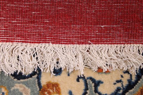 Kashan Red Hand Knotted 102 X 138 Area Rug 254-29303 Image 2