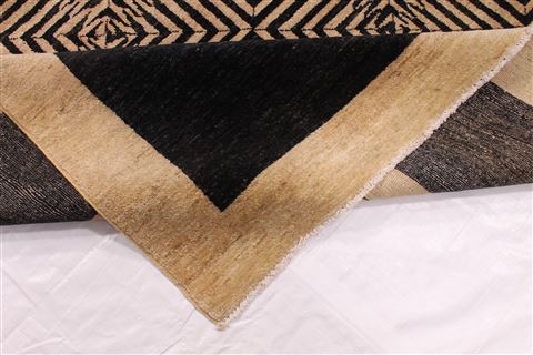 Modern Black Hand Knotted 911 X 1310 Area Rug 254-29304 Image 5