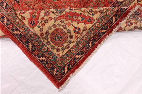 Khorasan Red Hand Knotted 99 X 129  Area Rug 254-29306 Image 3