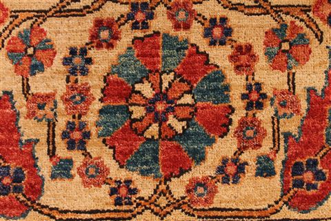 Khorasan Red Hand Knotted 99 X 129  Area Rug 254-29306 Image 4