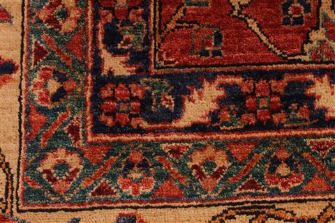 Khorasan Red Hand Knotted 99 X 129  Area Rug 254-29306 Image 9