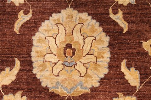 Pishavar Beige Hand Knotted 100 X 140 Area Rug 254-29307 Image 1