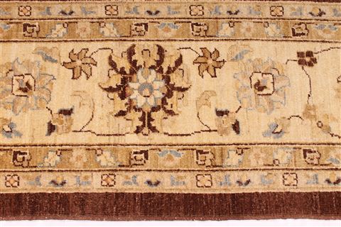 Pishavar Beige Hand Knotted 100 X 140 Area Rug 254-29307 Image 8