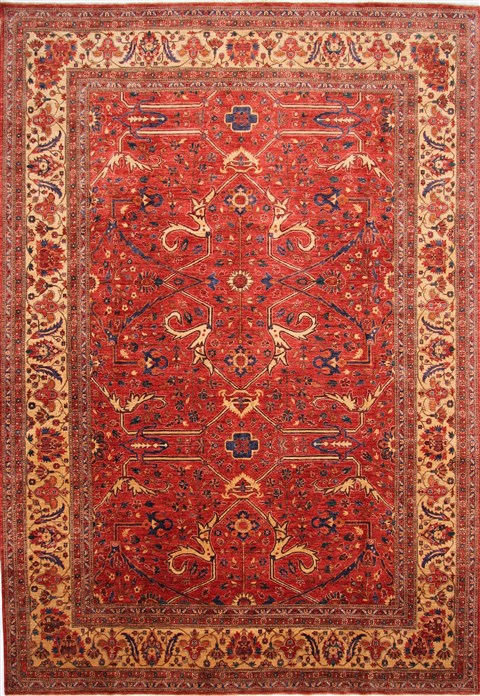 Shirvan Beige Hand Knotted 910 X 143 Area Rug 254-29308 Image 0
