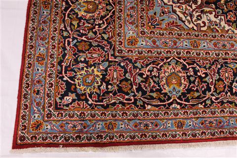 Kashan Red Hand Knotted 93 X 130 Area Rug 254-29309 Image 5