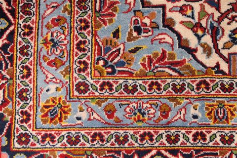 Kashan Red Hand Knotted 93 X 130 Area Rug 254-29309 Image 8