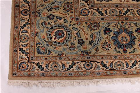 Kashan Blue Hand Knotted 100 X 133 Area Rug 254-29310 Image 6