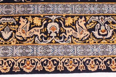Kashan Beige Hand Knotted 91 X 1210 Area Rug 254-29312 Image 16