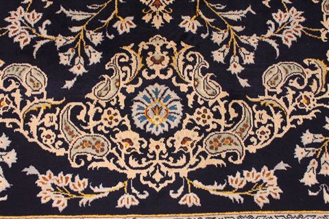 Kashan Beige Hand Knotted 91 X 1210 Area Rug 254-29312 Image 1