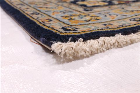 Kashan Beige Hand Knotted 97 X 130  Area Rug 254-29313 Image 1