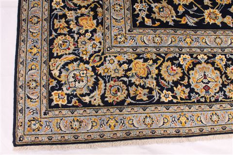 Kashan Beige Hand Knotted 97 X 130  Area Rug 254-29313 Image 2