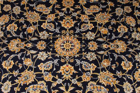 Kashan Beige Hand Knotted 97 X 130  Area Rug 254-29313 Image 3