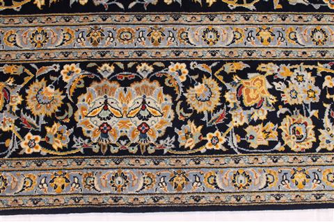 Kashan Beige Hand Knotted 97 X 130  Area Rug 254-29313 Image 4