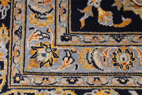 Kashan Beige Hand Knotted 97 X 130  Area Rug 254-29313 Image 5