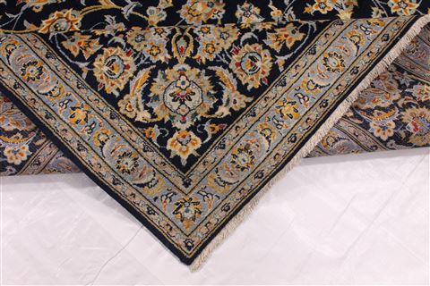 Kashan Beige Hand Knotted 97 X 130  Area Rug 254-29313 Image 8