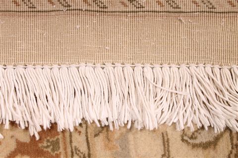 Tabriz Beige Hand Knotted 96 X 129 Area Rug 254-29316 Image 2