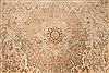 Tabriz Beige Hand Knotted 96 X 129  Area Rug 254-29316 Thumb 7