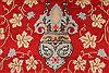 Kashan Red Hand Knotted 100 X 143 Area Rug 254-29318 Thumb 1
