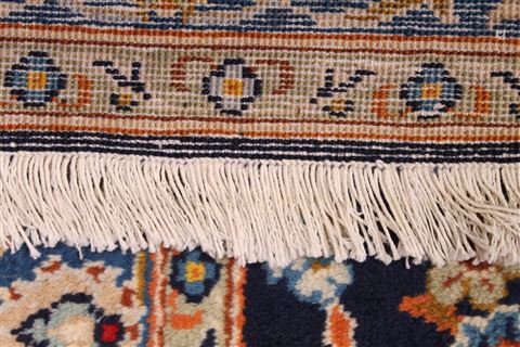 Kashan Beige Hand Knotted 100 X 140  Area Rug 254-29319 Image 2