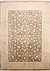 Tabriz Beige Hand Knotted 98 X 133  Area Rug 254-29320 Thumb 0