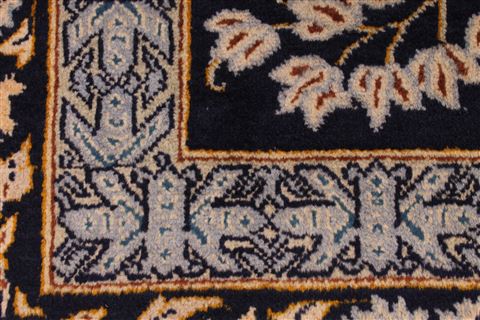 Kashan Beige Hand Knotted 94 X 133  Area Rug 254-29321 Image 2