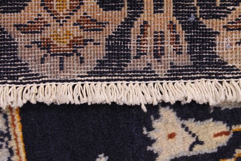 Kashan Beige Hand Knotted 94 X 133  Area Rug 254-29321 Image 3