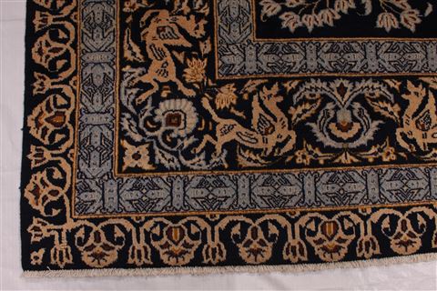 Kashan Beige Hand Knotted 94 X 133  Area Rug 254-29321 Image 7