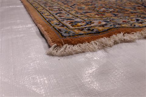Kashan Blue Hand Knotted 99 X 131 Area Rug 254-29322 Image 5