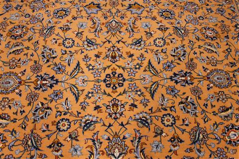 Kashan Blue Hand Knotted 99 X 131 Area Rug 254-29322 Image 7