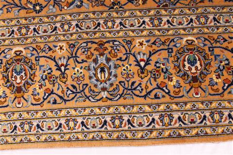 Kashan Blue Hand Knotted 99 X 131 Area Rug 254-29322 Image 8