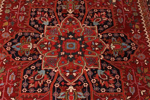 Heriz Blue Hand Knotted 82 X 119 Area Rug 254-29325 Image 1