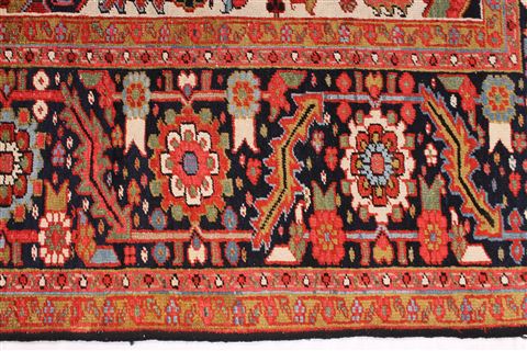 Heriz Blue Hand Knotted 82 X 119 Area Rug 254-29325 Image 2