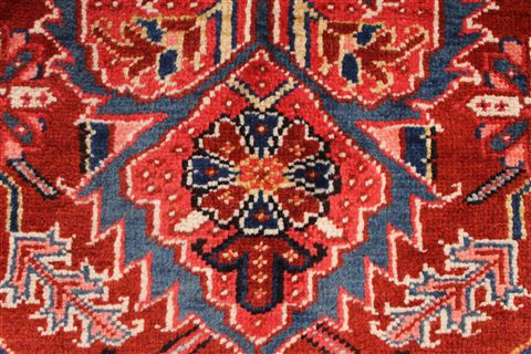 Heriz Blue Hand Knotted 86 X 122  Area Rug 254-29326 Image 4