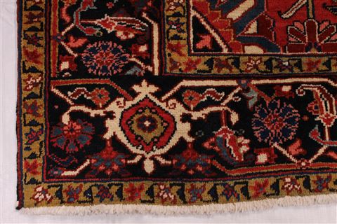 Heriz Blue Hand Knotted 86 X 122  Area Rug 254-29326 Image 6