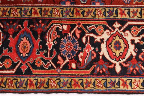 Heriz Blue Hand Knotted 86 X 122  Area Rug 254-29326 Image 8