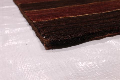 Gabbeh Brown Hand Knotted 911 X 134 Area Rug 254-29328 Image 1