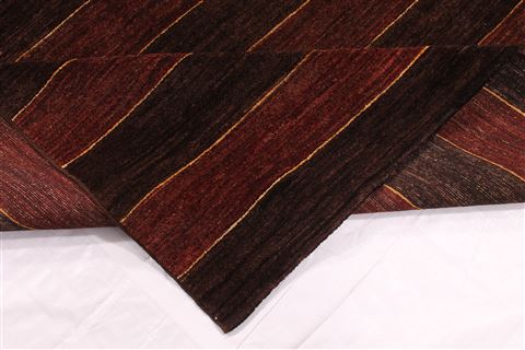 Gabbeh Brown Hand Knotted 911 X 134 Area Rug 254-29328 Image 6