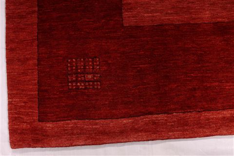 Gabbeh Red Hand Knotted 910 X 129 Area Rug 254-29329 Image 2