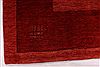 Gabbeh Red Hand Knotted 910 X 129  Area Rug 254-29329 Thumb 2